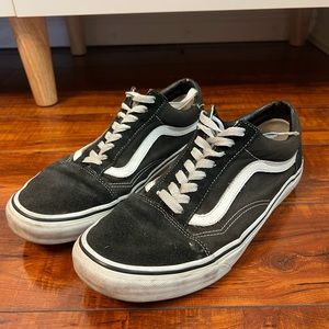 vans old skool black size 10 with cole haan white sneakers